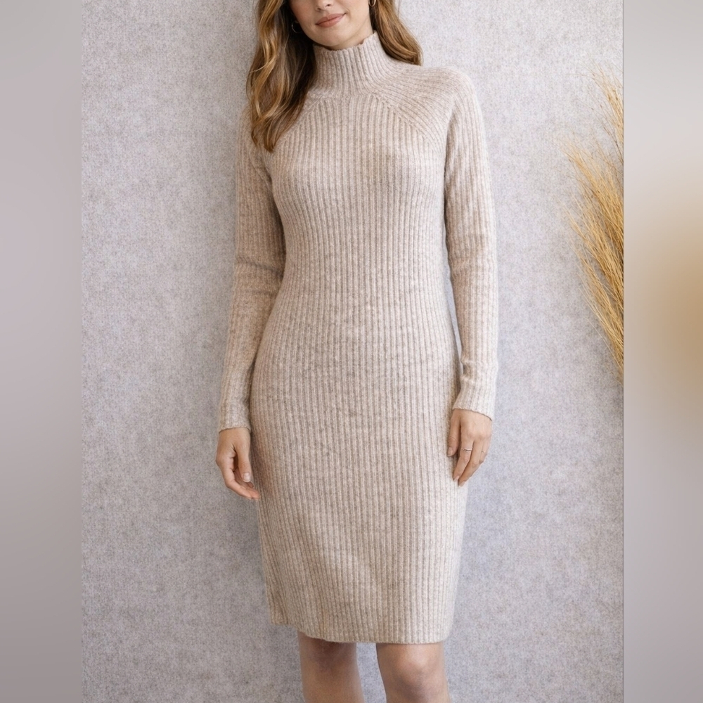 Women's Nelly & Rose Beige Sweater Dress Size S